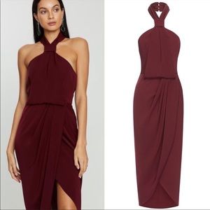 Shona Joy Halter Tulip Hem Dress Size 4